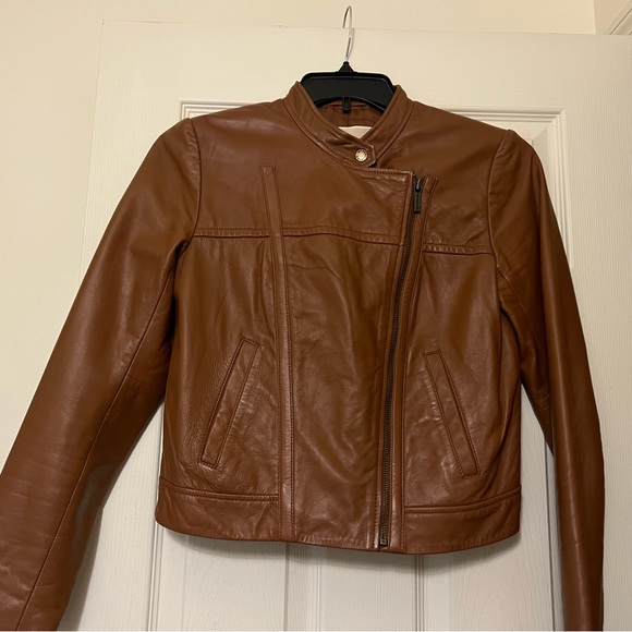 Michael Kors Leather Jacket - Picture 2 of 3